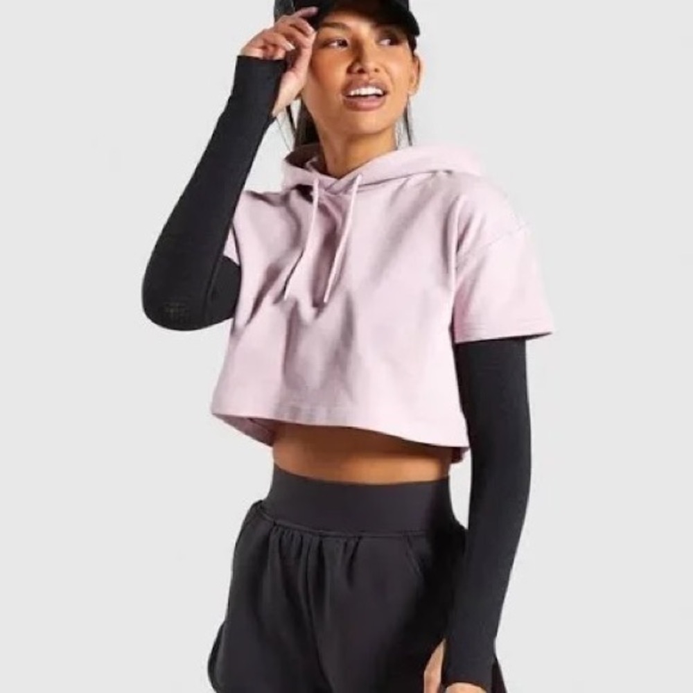 Gymshark Short Sleeve Cropped Hoodie